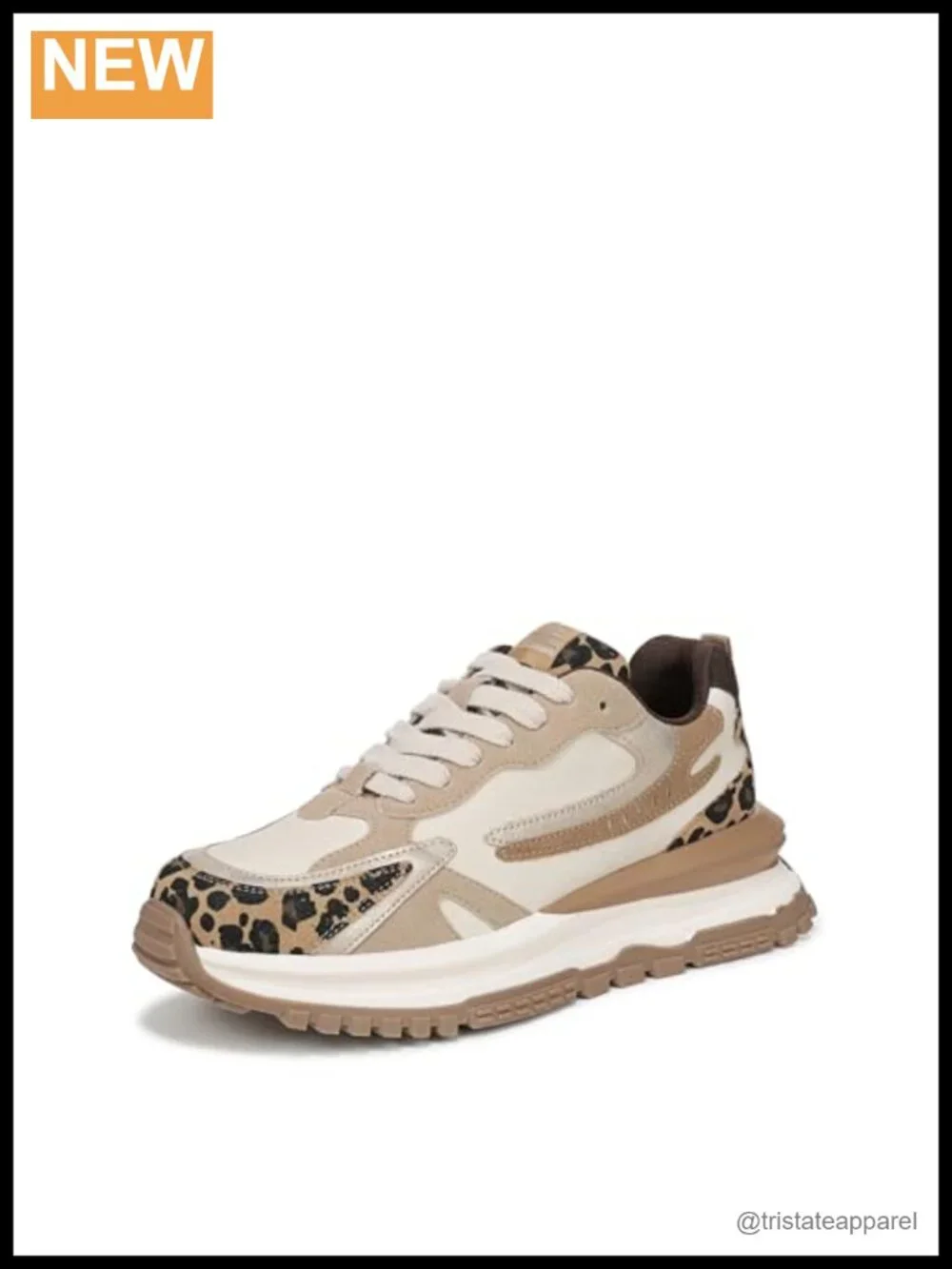 Platform Wedge Fashion Sneakers Vegan Materials Lace-Up
